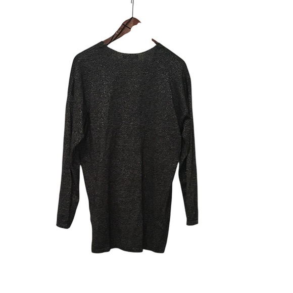 Women’s INC Gray Lightweight Sparkly Sweater, Medium - Picture 4 of 6